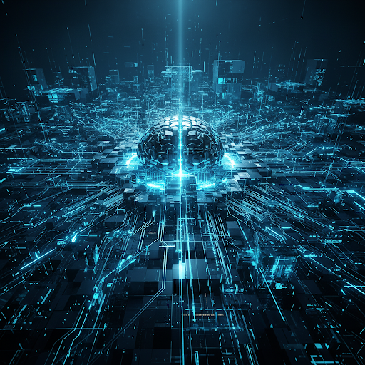 Artículo artificial intelligence and neural network concept representing agentic automation